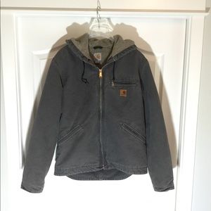 Carhartt Mens Sandstone Sherpa-Lined Jacket